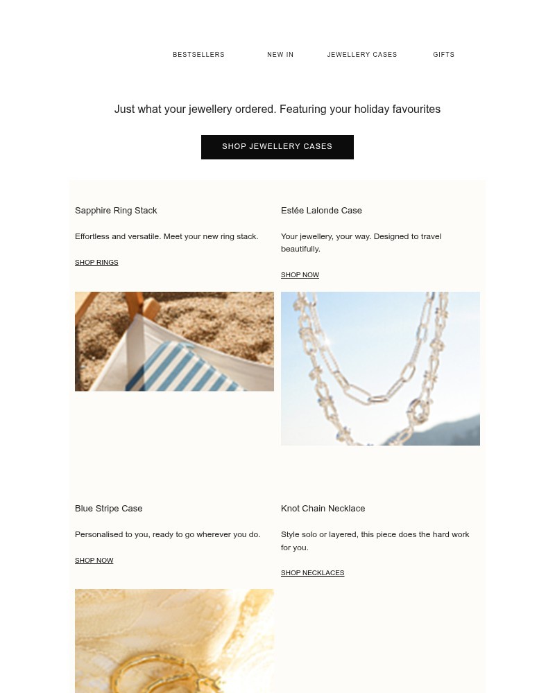 Screenshot of email sent to a Daisy Jewellery Newsletter subscriber