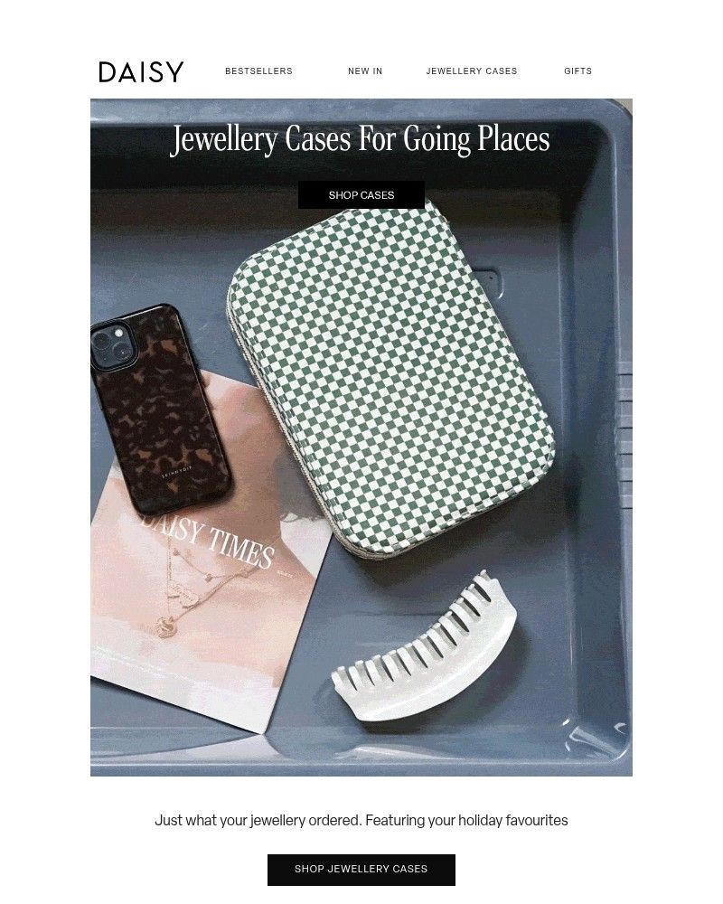 Screenshot of email sent to a Daisy Jewellery Cart abandoner