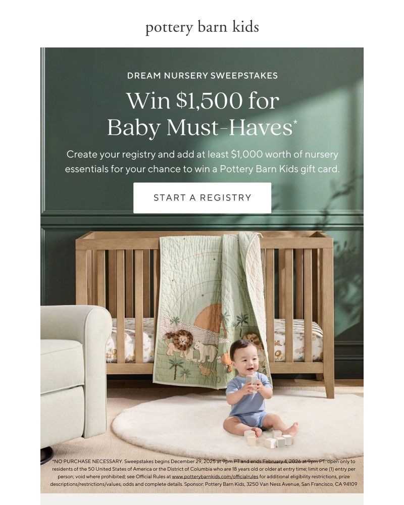 Screenshot of email with subject /media/emails/your-chance-to-win-a-1500-pottery-barn-kids-gift-card-ends-soon-77a3db-cropped-882e6234.jpg