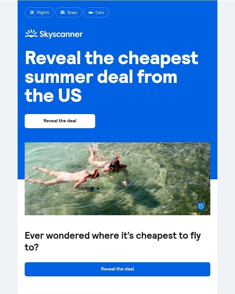 Screenshot of email with subject /media/emails/your-cheapest-summer-flight-from-the-us-e5e8f9-cropped-61b2f760.jpg