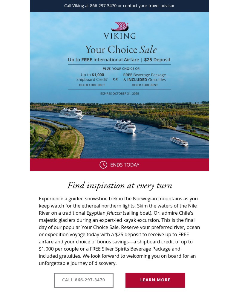 Screenshot of email with subject /media/emails/your-choice-sale-ends-today-book-your-ocean-river-or-expedition-voyage-d9ab46-cro_5P6cAhW.jpg