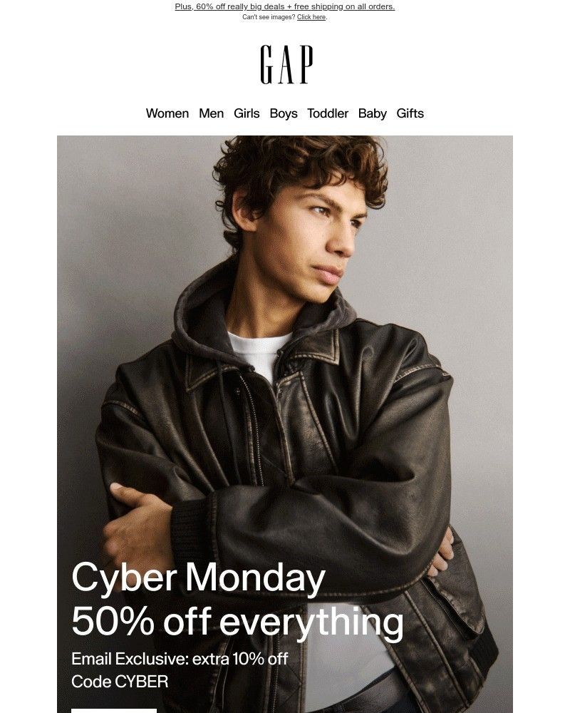 Screenshot of email with subject /media/emails/your-cyber-starts-now-50-off-everything-c47deb-cropped-ef329efe.jpg