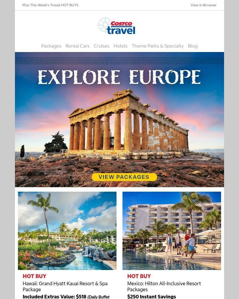 Screenshot of email sent to a Costco Newsletter subscriber