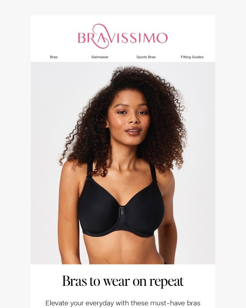 Screenshot of email sent to a Bravissimo Newsletter subscriber