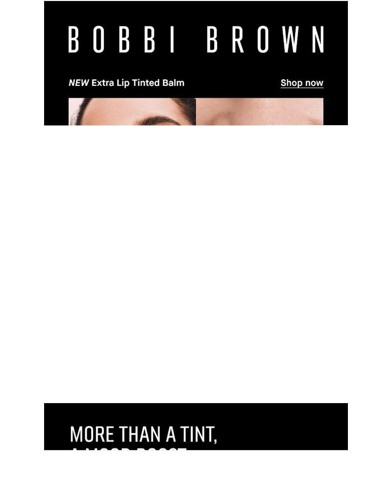 Screenshot of email sent to a Bobbi Brown Newsletter subscriber