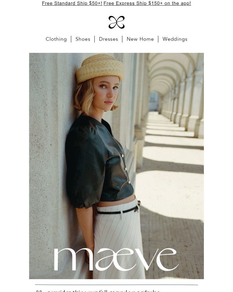 Screenshot of email sent to a Anthropologie Newsletter subscriber