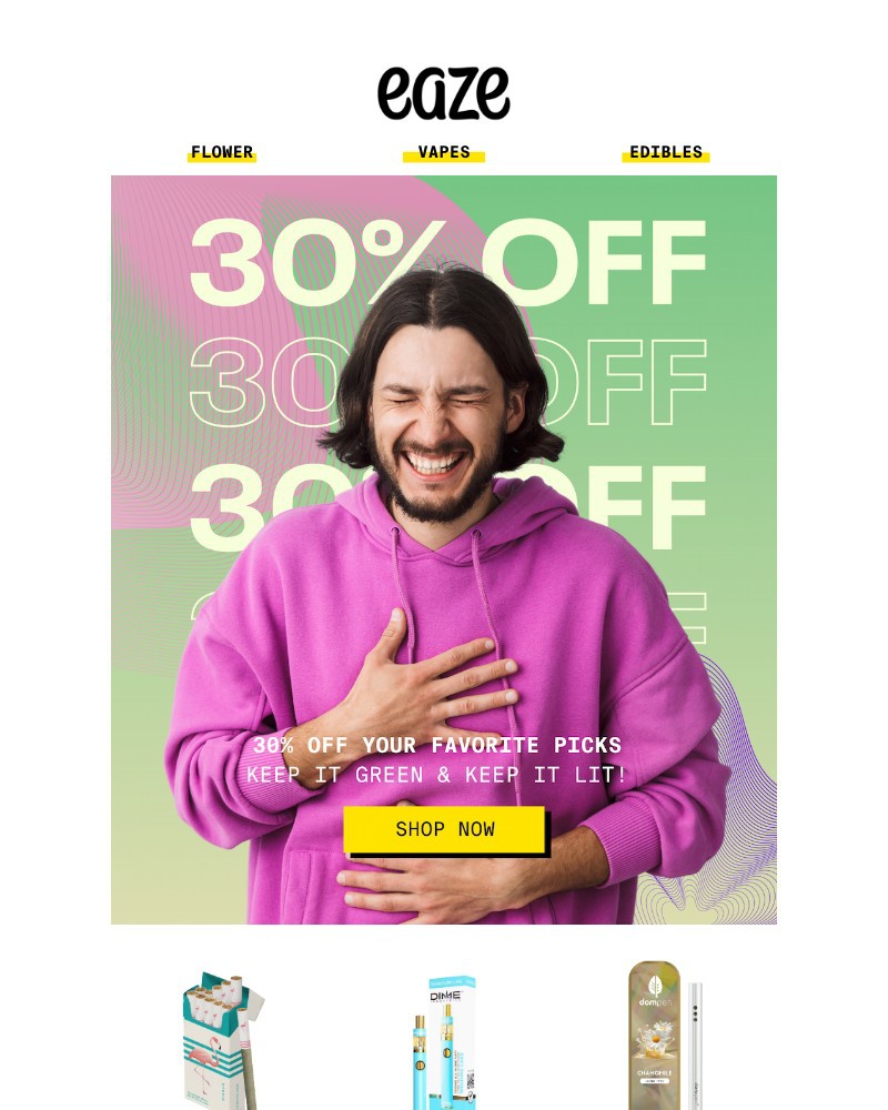 Screenshot of email with subject /media/emails/your-faves-30-off-instant-happiness-b4cfef-cropped-51c4ecb9.jpg