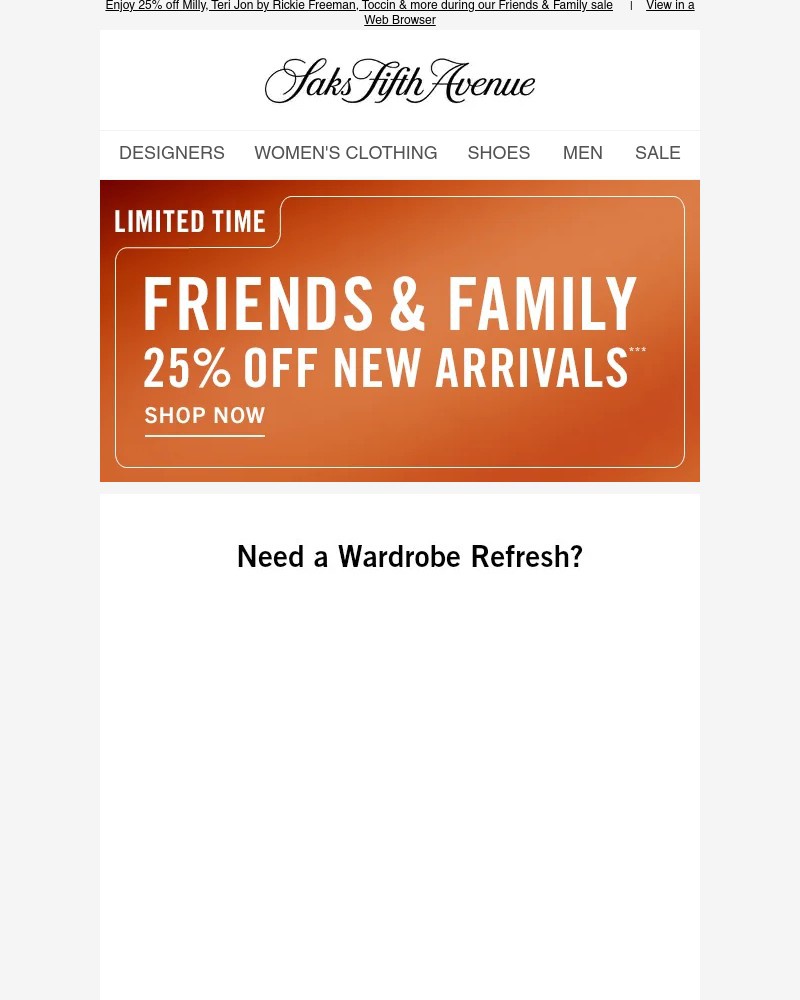 Screenshot of email with subject /media/emails/your-favorites-could-be-25-off-today-f7e276-cropped-e41ca450.jpg