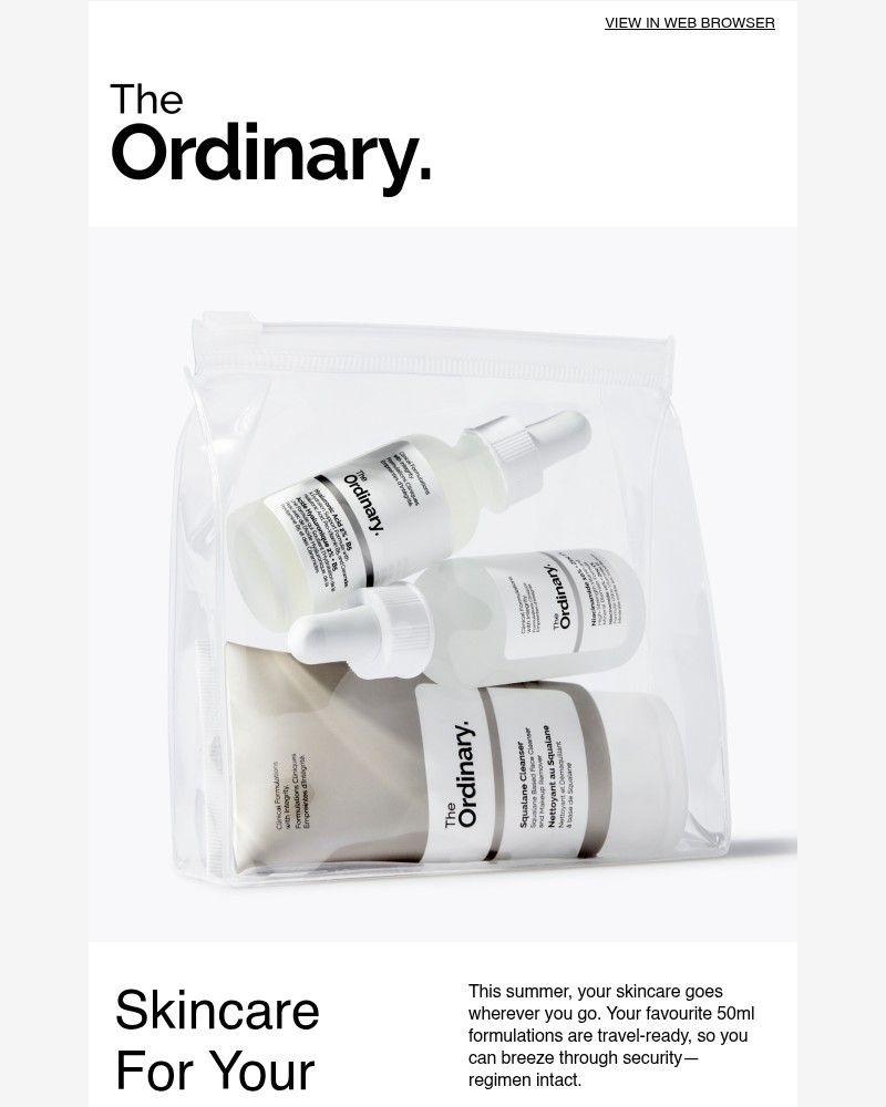 Screenshot of email sent to a The Ordinary Seller