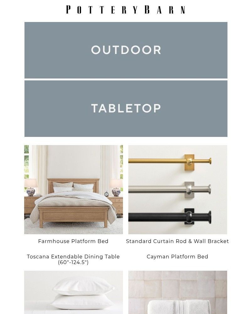Screenshot of email sent to a Pottery Barn Cart abandoner