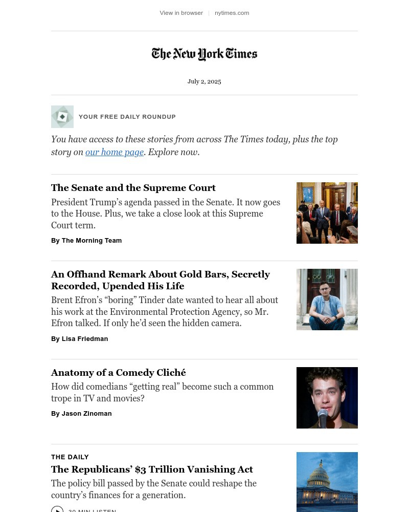 Screenshot of email with subject /media/emails/your-free-roundup-trumps-bill-gold-bars-a-comedy-cliche-and-more-e0f9d1-cropped-472dc35d.jpg