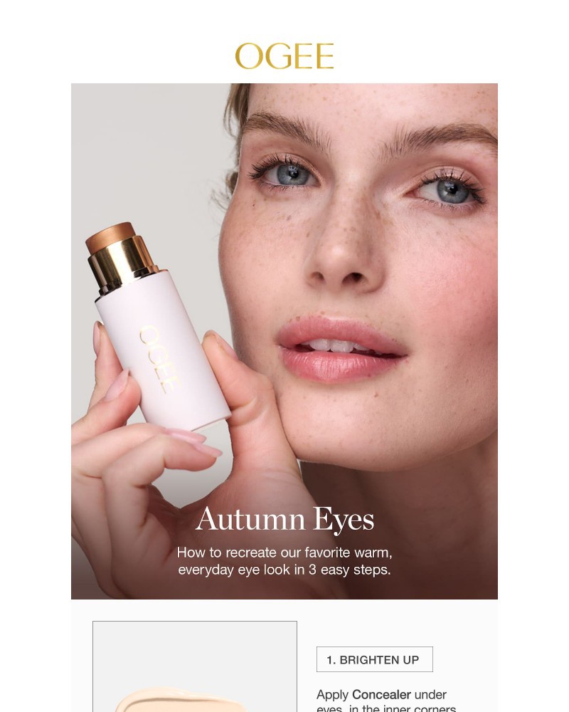 Screenshot of email sent to a Ogee Newsletter subscriber