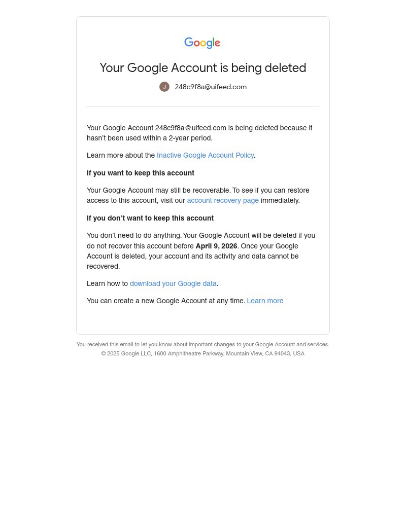 Screenshot of email with subject /media/emails/your-google-account-is-being-deleted-99afb7-cropped-41dad5d7.jpg