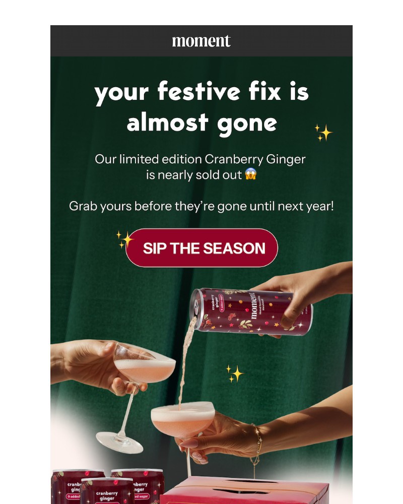 Screenshot of email sent to a Moment Newsletter subscriber