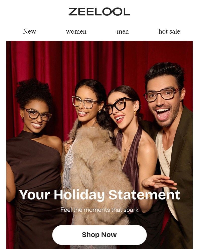 Screenshot of email sent to a Zeelool Newsletter subscriber