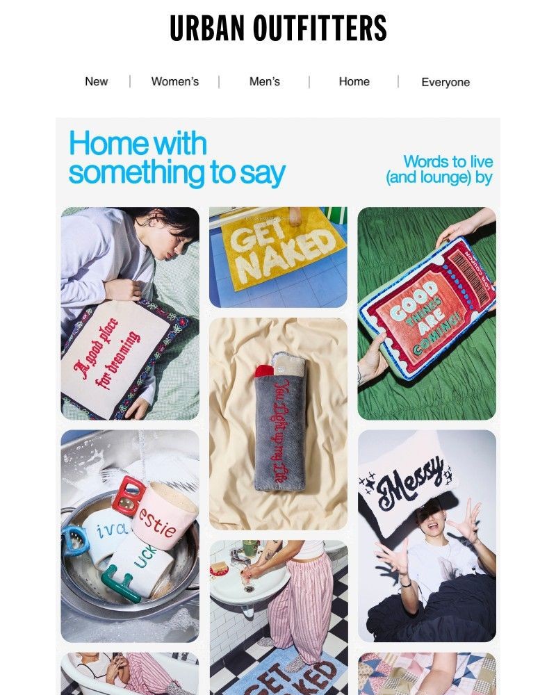 Screenshot of email sent to a Urban Outfitters Newsletter subscriber