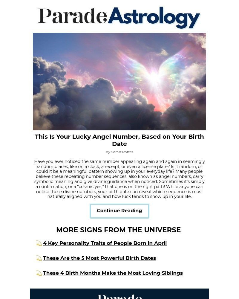 Screenshot of email with subject /media/emails/your-lucky-angel-number-based-on-your-birth-date-342b59-cropped-e63b4e04.jpg