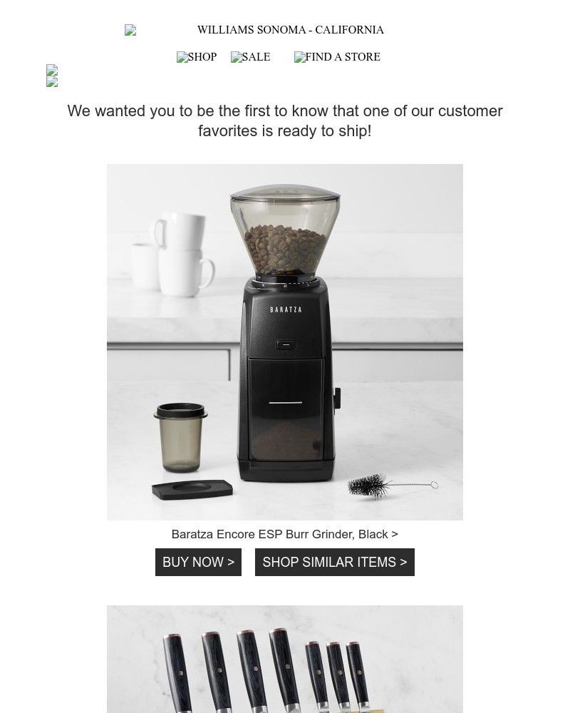 Screenshot of email with subject /media/emails/your-lucky-day-our-baratza-encore-esp-burr-grinder-is-back-in-stock-51a175-croppe_O5iscri.jpg
