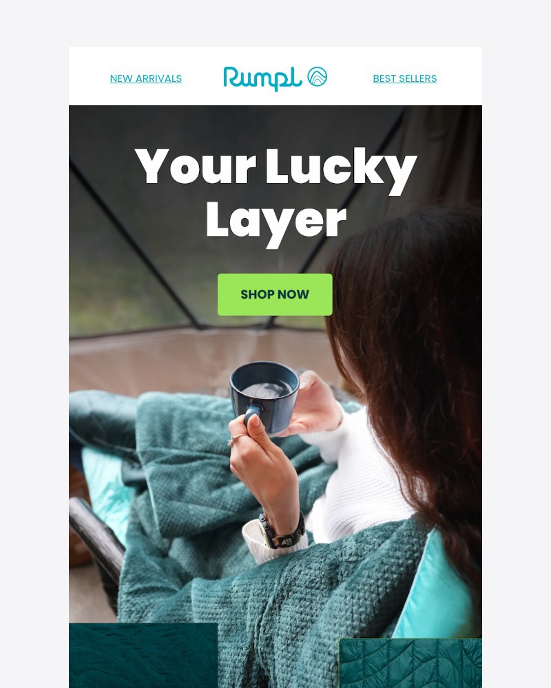 Screenshot of email sent to a Rumpl Newsletter subscriber