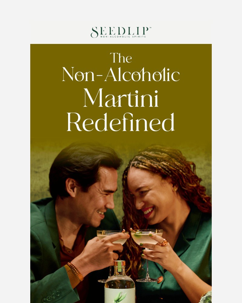 Screenshot of email sent to a Seedlip Newsletter subscriber