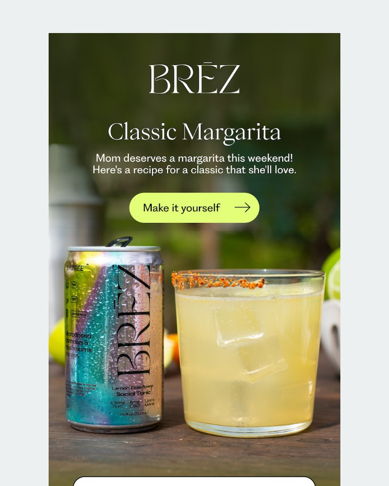 Screenshot of email sent to a Brez Newsletter subscriber