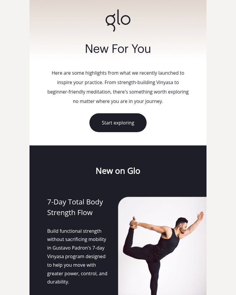 Screenshot of email sent to a Glo Registered user