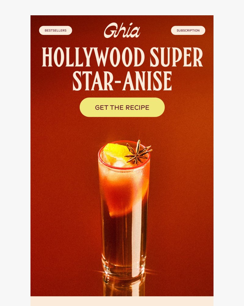 Screenshot of email sent to a Ghia Newsletter subscriber