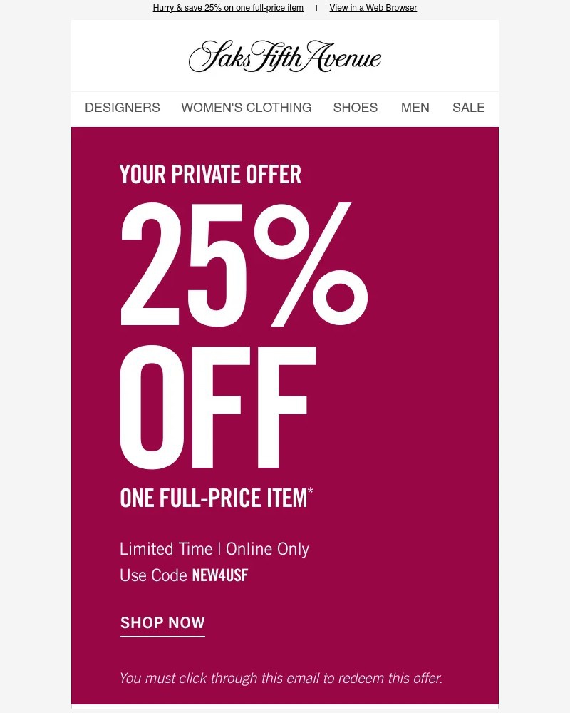 Screenshot of email with subject /media/emails/your-private-offer-ends-today-25-off-one-item-44569c-cropped-6e6d7474.jpg
