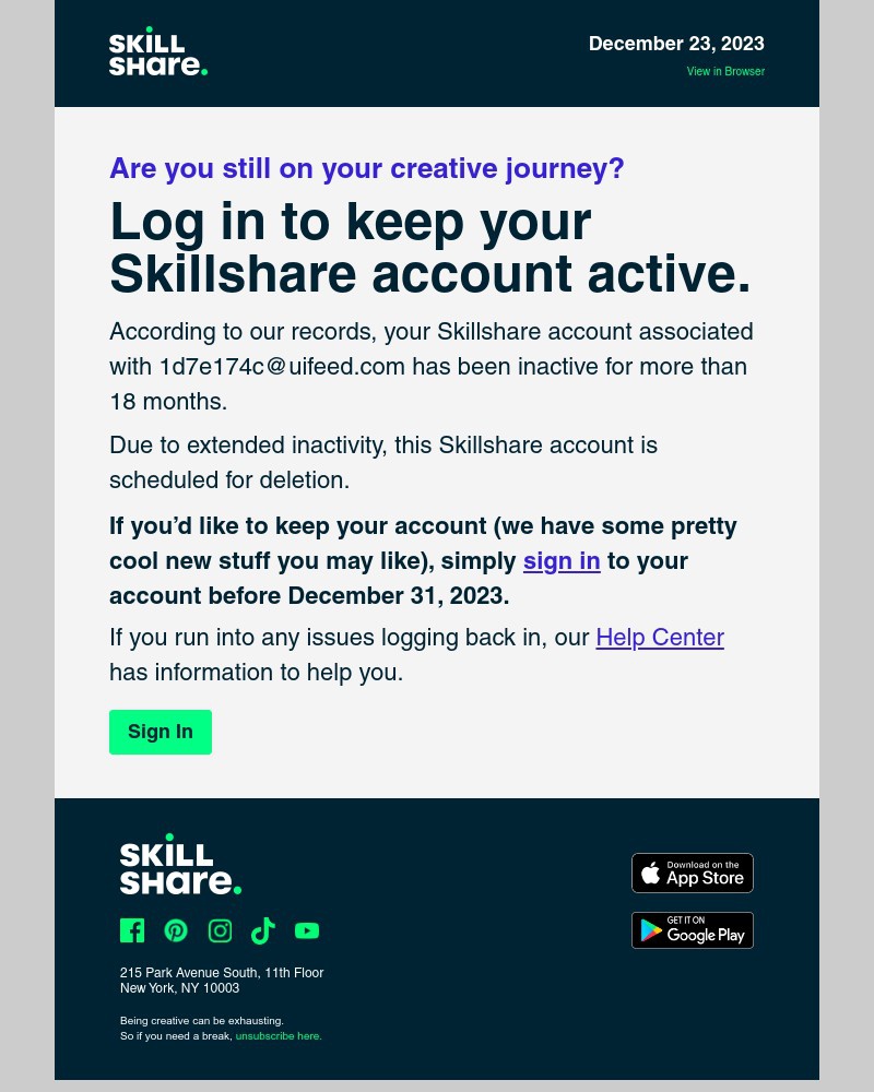 Screenshot of email with subject /media/emails/your-skillshare-account-is-scheduled-for-deactivation-0413e8-cropped-785440db.jpg