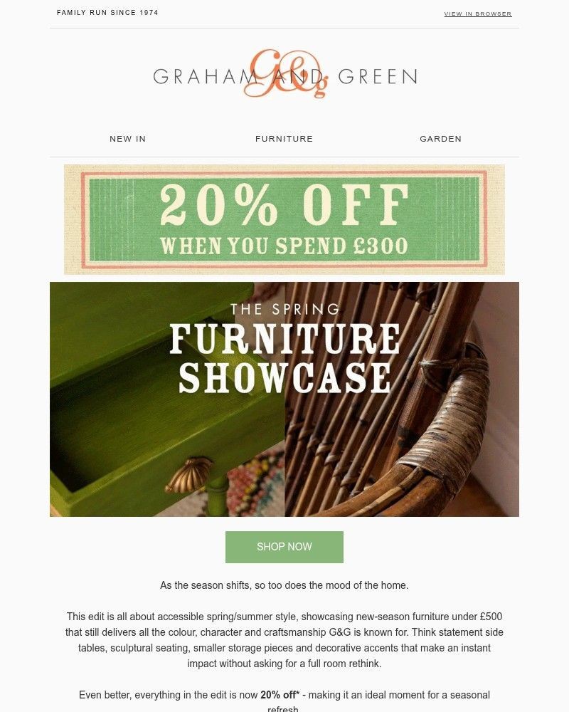 Screenshot of email sent to a Graham and Green Cart abandoner