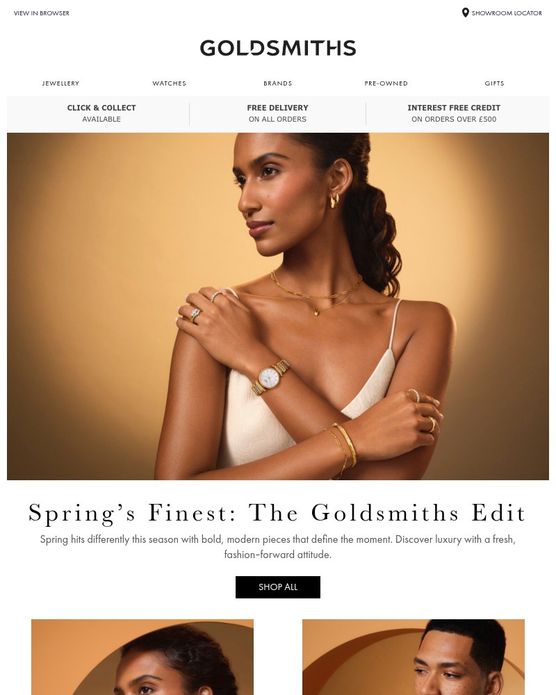 Screenshot of email sent to a Goldsmiths Newsletter subscriber