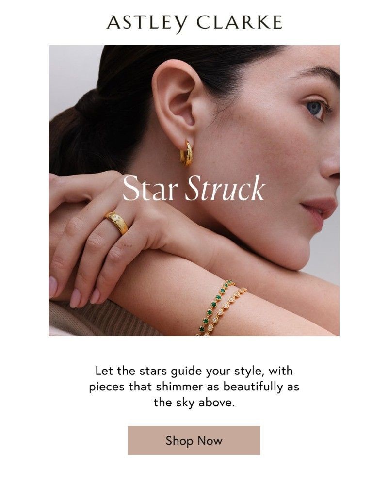 Screenshot of email sent to a Astley Clarke Newsletter subscriber