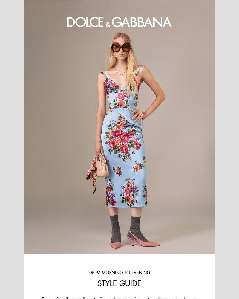 Screenshot of email sent to a Dolce & Gabbana Newsletter subscriber