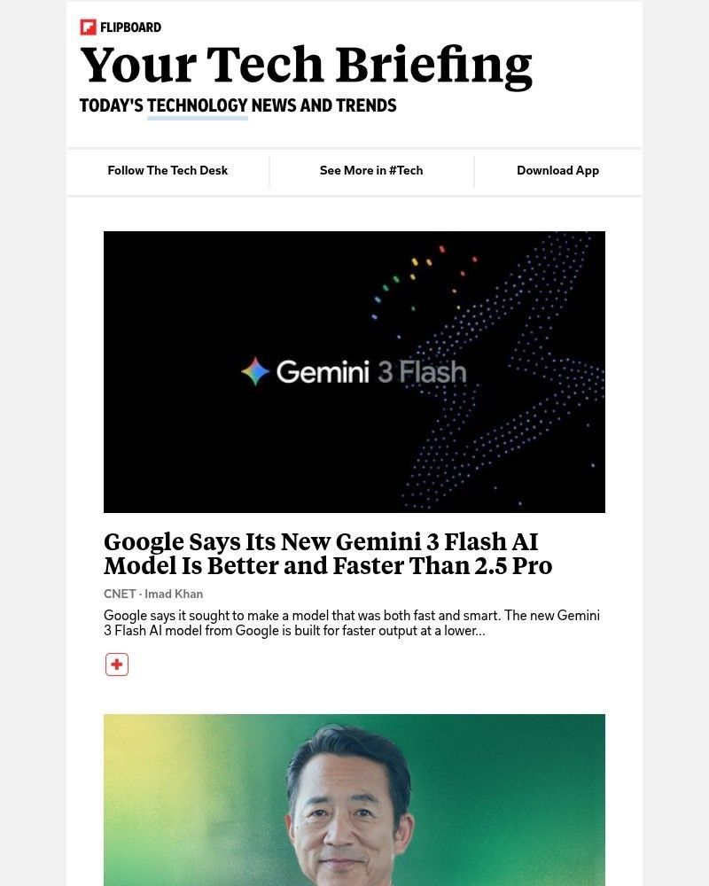 Screenshot of email sent to a Flipboard Registered user
