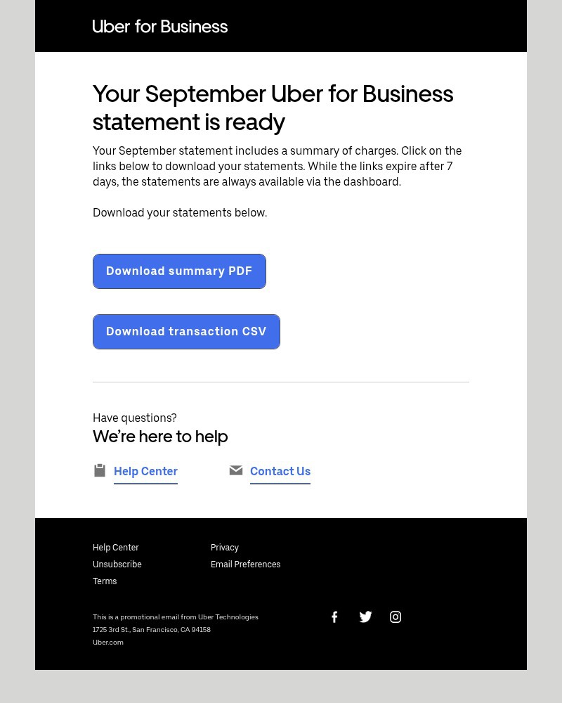Screenshot of email with subject /media/emails/your-uber-for-business-statement-for-ui-feed-9daac0-cropped-5fdc52a7.jpg