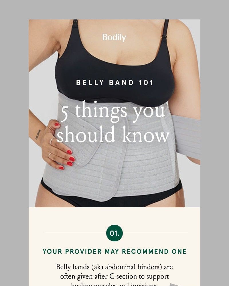 Screenshot of email sent to a Bodily Newsletter subscriber