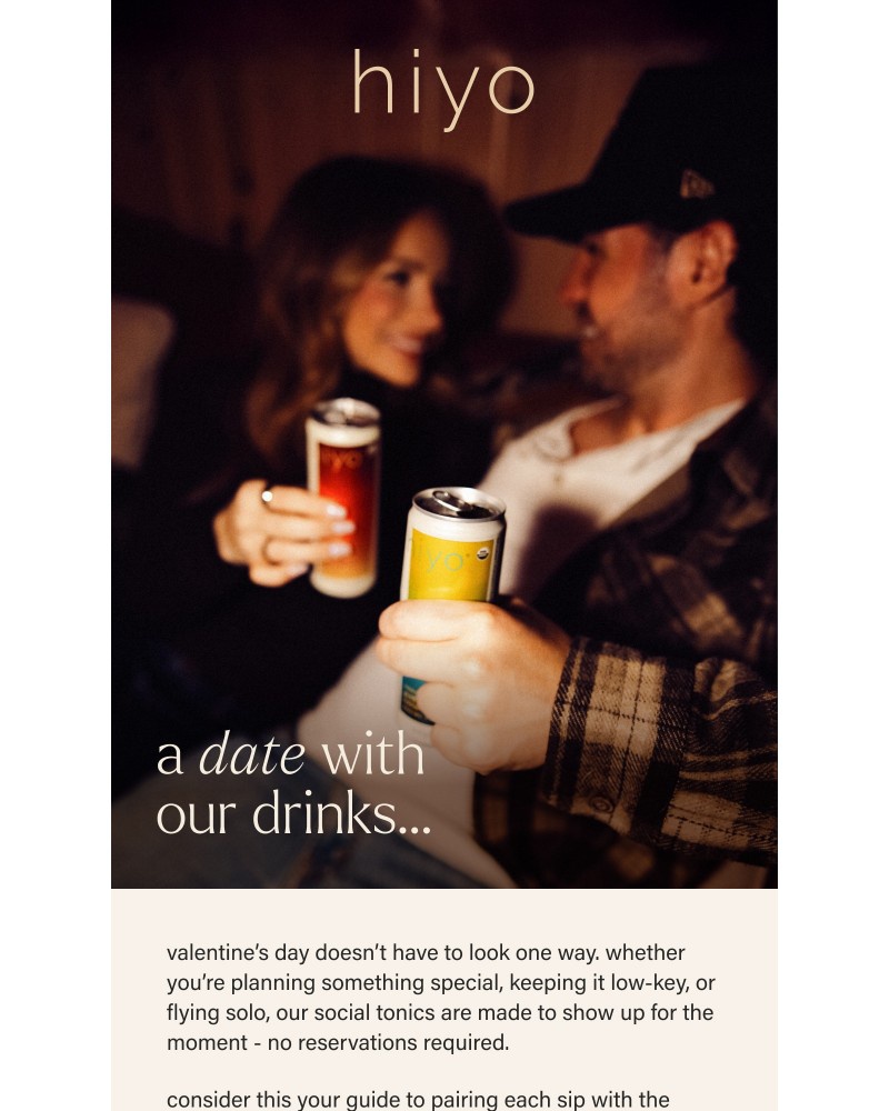 Screenshot of email sent to a hiyo Newsletter subscriber