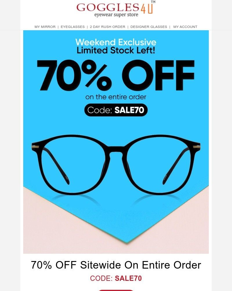 Screenshot of email with subject /media/emails/your-weekend-70-percent-discount-expires-tonight-54b8d4-cropped-adf092d1.jpg