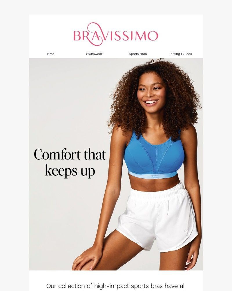 Screenshot of email sent to a Bravissimo Newsletter subscriber