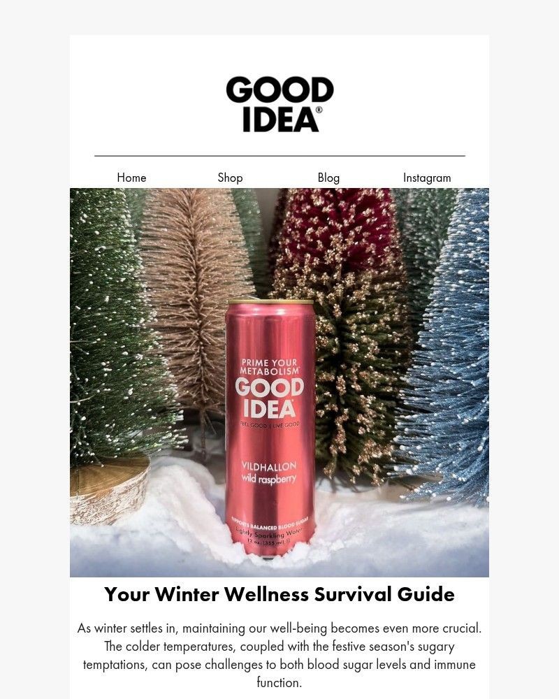 Screenshot of email sent to a Good Idea Newsletter subscriber