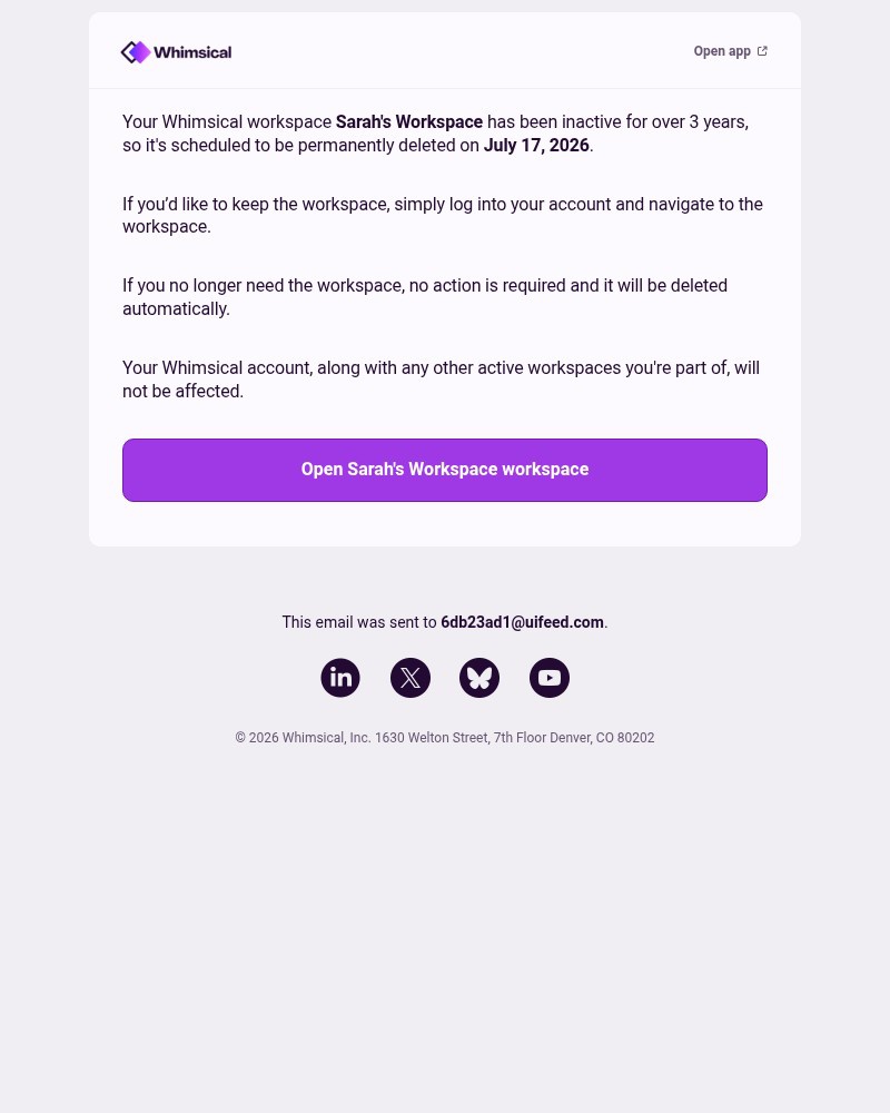 Screenshot of email with subject /media/emails/your-workspace-sarahs-workspace-is-set-to-be-deleted-in-30-days-5843da-cropped-69458a1a.jpg