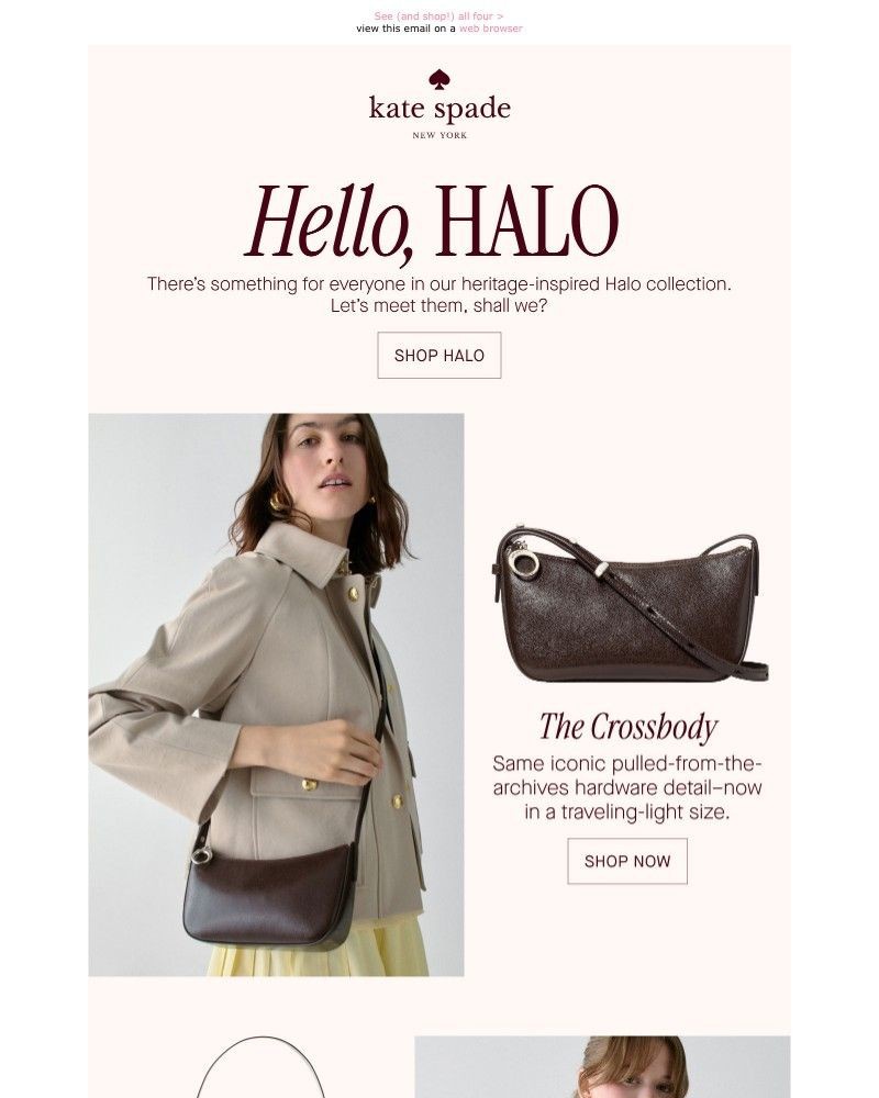 Screenshot of email sent to a Kate Spade Newsletter subscriber