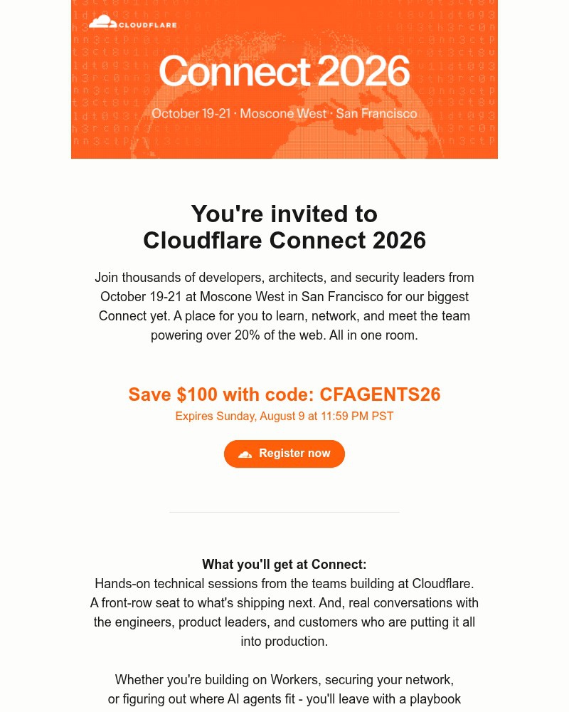 Screenshot of email sent to a Cloudflare Invited user