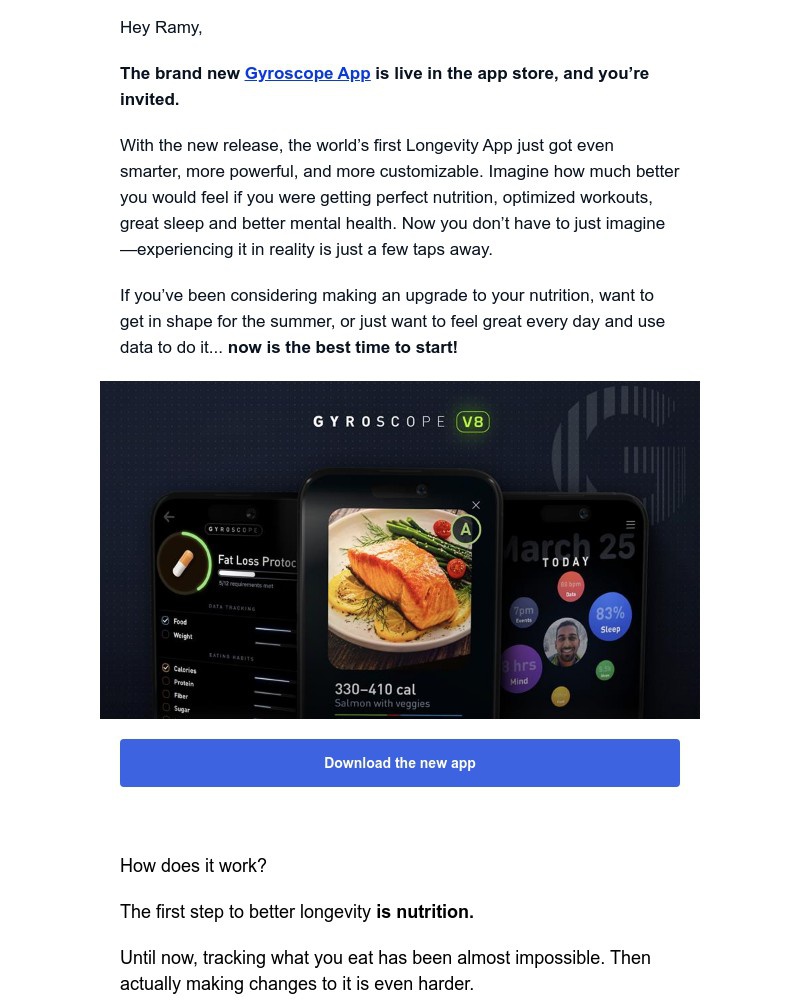 Screenshot of email with subject /media/emails/youre-invited-to-the-new-gyroscope-v81-ramy-the-first-step-to-better-longevity-is_mUPkRu3.jpg