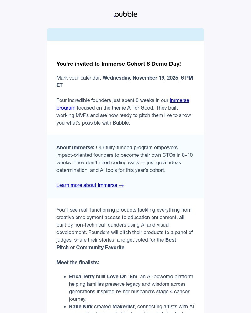 Screenshot of email with subject /media/emails/youre-invited-watch-4-founders-pitch-their-mvps-at-demo-day-d59d0d-cropped-e198ba77.jpg