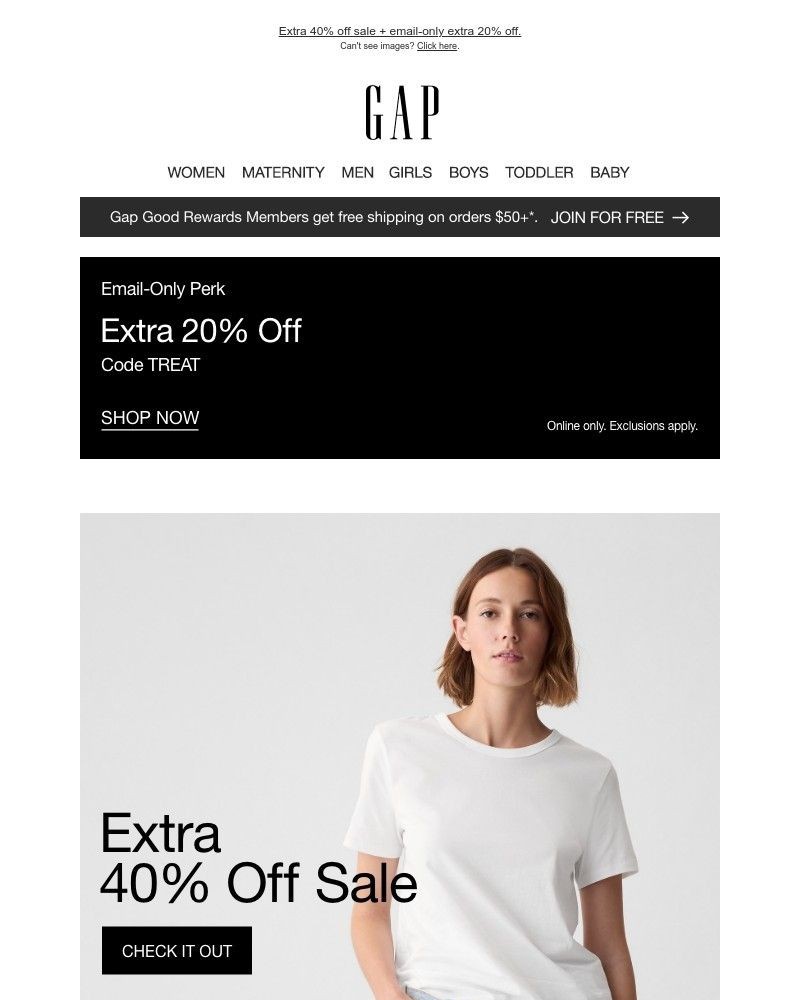 Screenshot of email with subject /media/emails/youre-on-our-list-for-an-extra-40-off-sale-cc18bb-cropped-4a413dc8.jpg