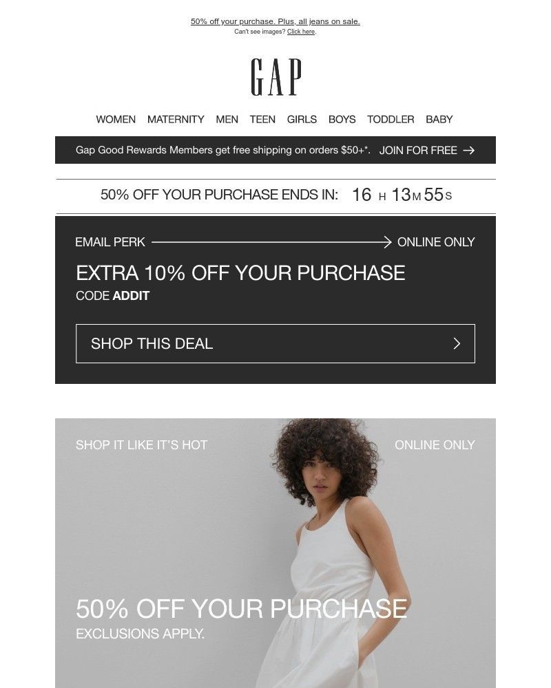 Screenshot of email with subject /media/emails/youre-welcome-youve-got-50-off-bonus-10-expiring-midnight-95b265-cropped-f63d03ca.jpg