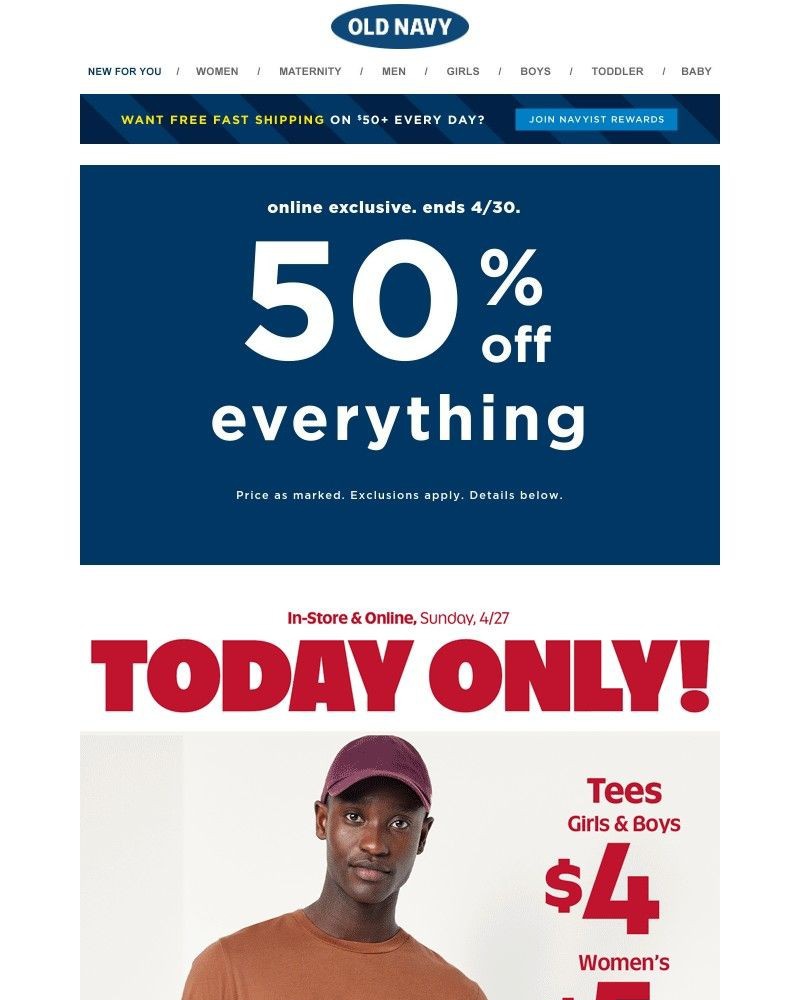 Screenshot of email with subject /media/emails/youve-officially-got-5-tees-and-50-off-everything-online-fd9951-cropped-a336f022.jpg