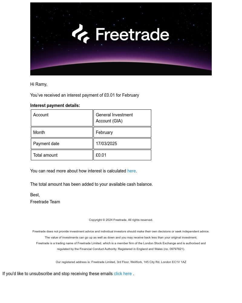 Screenshot of email with subject /media/emails/youve-received-your-freetrade-interest-payment-a93778-cropped-e8e24c44.jpg