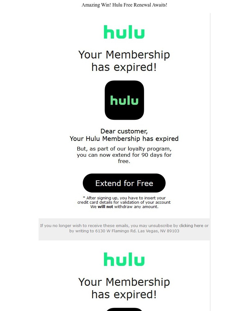 Screenshot of email with subject /media/emails/youve-won-enjoy-your-hulu-free-renewal-b75024-cropped-5713b9f2.jpg